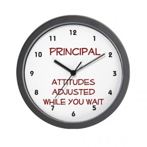 School Principal Wall Clock