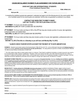 Installment Payment Plan Agreement Template Pictures