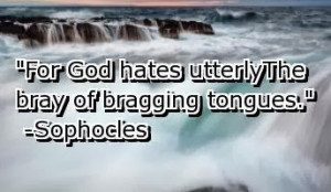 but let the one who boasts boast in the lord for it is not the one who ...