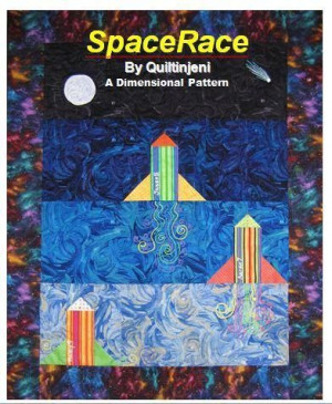Space Race - A Dimensional Rocket Quilt