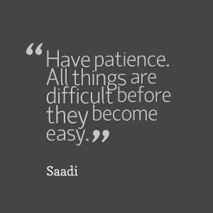 Quotes Picture: have patience all things are difficult before they ...