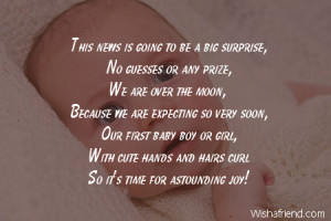 Pregnancy Announcement Poems
