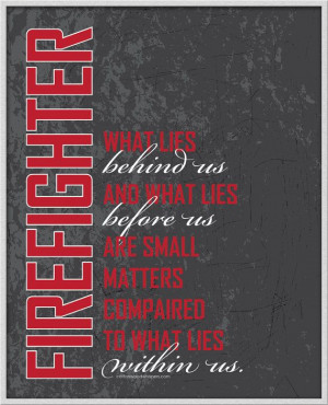 Firefighter Inspirational Wall Art Instant Printable Just 4 on