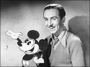 Mickey Mouse and Walt Disney