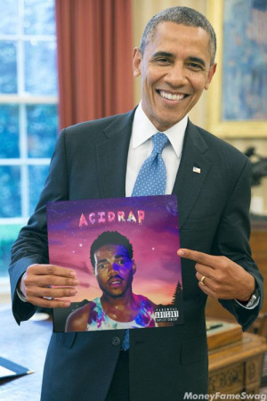 Obama says check that Chance the Rapper.