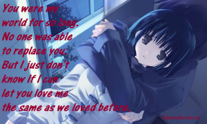 ... -me, sad-anime-love, anime-boy-and-girl, anime-sad-boy, anime-quote