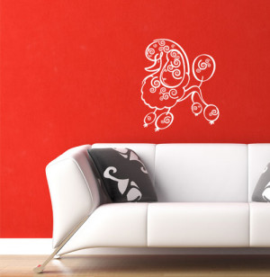 Details about POODLE - Vinyl Art Wall Decal Sticker Home Decor