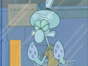 Funny Faces Of Squidward Squidward's silliest faces