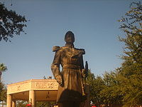Statue of General Ignacio Zaragoza in San Agustin Plaza in the ...