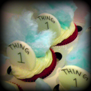 Thing 1 & Thing 2 Cupcakes!