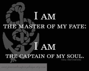 of my FATE, Invictus, William Ernest Henley, Inspirational Quote ...