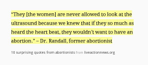 heartbreakingly evil....quote by a former abortionist