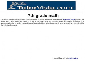 7th grade math screenshot