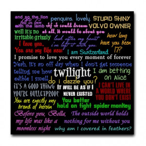 Twilight Quotes Tile Coaster
