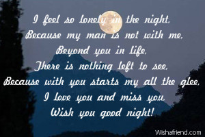 feel so lonely in the night,