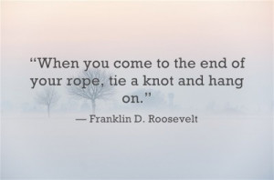 Inspirational Quote-Franklin D. Roosevelt