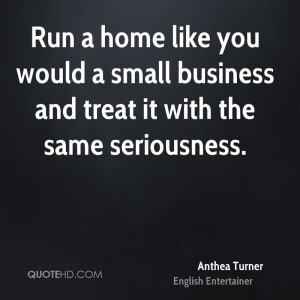 Run a home like you would a small business and treat it with the same ...