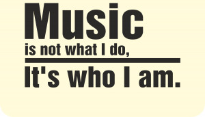 Details about Music is not what I do its who I am Quote Sayings Vinyl ...