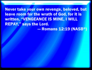 Vengeance Is Mine Bible Verse