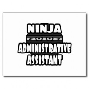 Ninja Administrative Assistant Post Cards