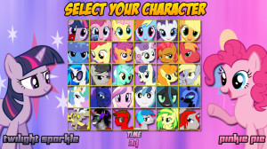 MLP: Friendship is Magic Character Select Screen by DashieMLPFiM