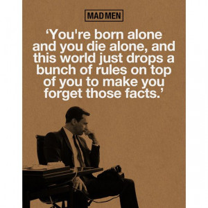 Mad Men Don Draper Quote Poster Print by WoodPanelBasement on Etsy, $ ...