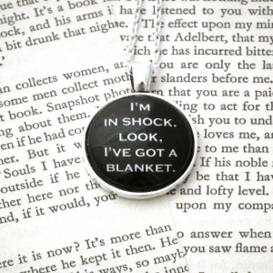 Sherlock Quote Necklace - I'm In Shock Look I've Got A Blanket - BBC ...