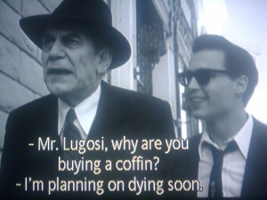 Martin Landau as Bela Lugosi..- on Tim Burton's (Ed Wood) fllm!
