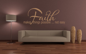 ... Things Possible Not Easy Quote Wall Sticker Wall Art Decal Transfers
