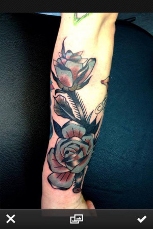 Rose tattoo | via Tumblr