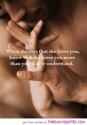 When She Says.....