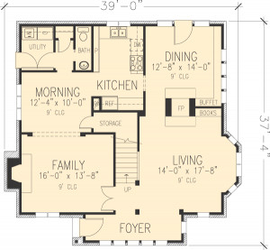 small tudor cottage plans | First Floor Plan of Contemporary Tudor ...