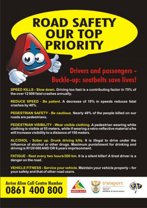 Road Safety Our Top Priority….