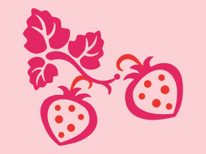 Strawberry Silhouette Vector Strawberries vectors. vector