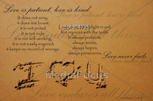 Royalty-Free Stock Photo: The Love Chapter From 1 Corinthians 13:4-8