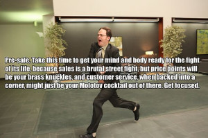 Inside Sales tips from Dwight Schrute