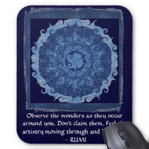 Rumi Mevlana quotation about love and barriers Mousepad