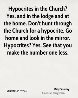 Quotes About Hypocrites in Church