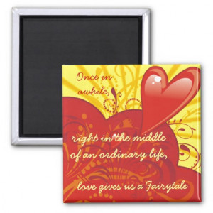 Love Fairytale Quote Magnet
