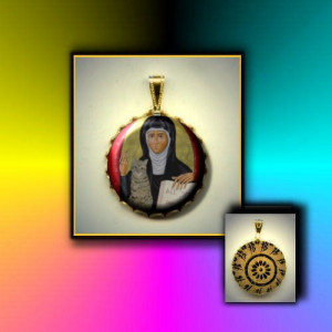 St. JULIAN of Norwich Patron Saint of Cats hand by CurioCave, $12.00