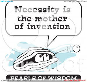 Royalty-Free (RF) Clip Art Illustration of a Wise Pearl Of Wisdom ...
