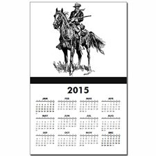 Old Bill Cavalry Mascot Calendar Print for