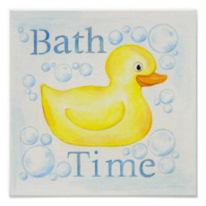 Rubber Ducky Bath poster