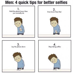 Men & selfies