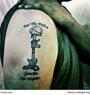 Army Fallen Soldier Tattoos