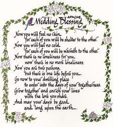 native american wedding blessing | apache wedding blessing native ...