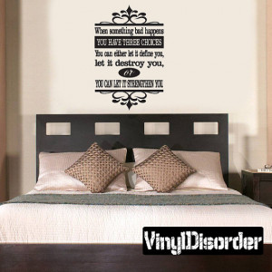 When Something bad happens - Vinyl Wall Decal - Wall Quotes - Vinyl ...