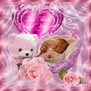 To congratulate the birth of a baby girl.