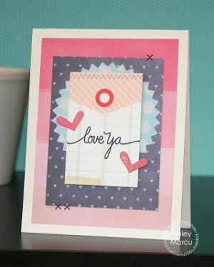 ... Marcu using the PS Pinked Circle die and Scripty Sayings stamp set