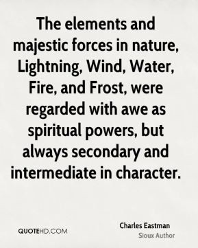 The elements and majestic forces in nature, Lightning, Wind, Water ...